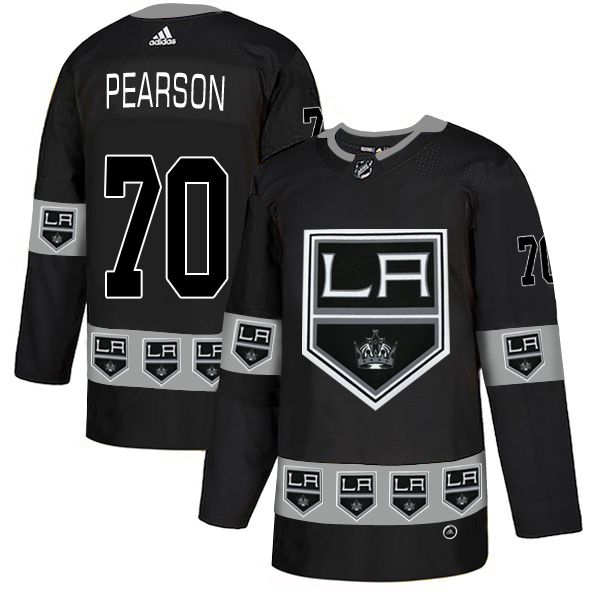 Men Los Angeles Kings #70 Pearson Black Adidas Fashion NHL Jersey